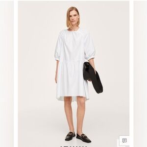 Mango poplin dress
